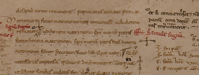 Biblioteca Universitaria di Padova, manoscritto 941-190r, particolare